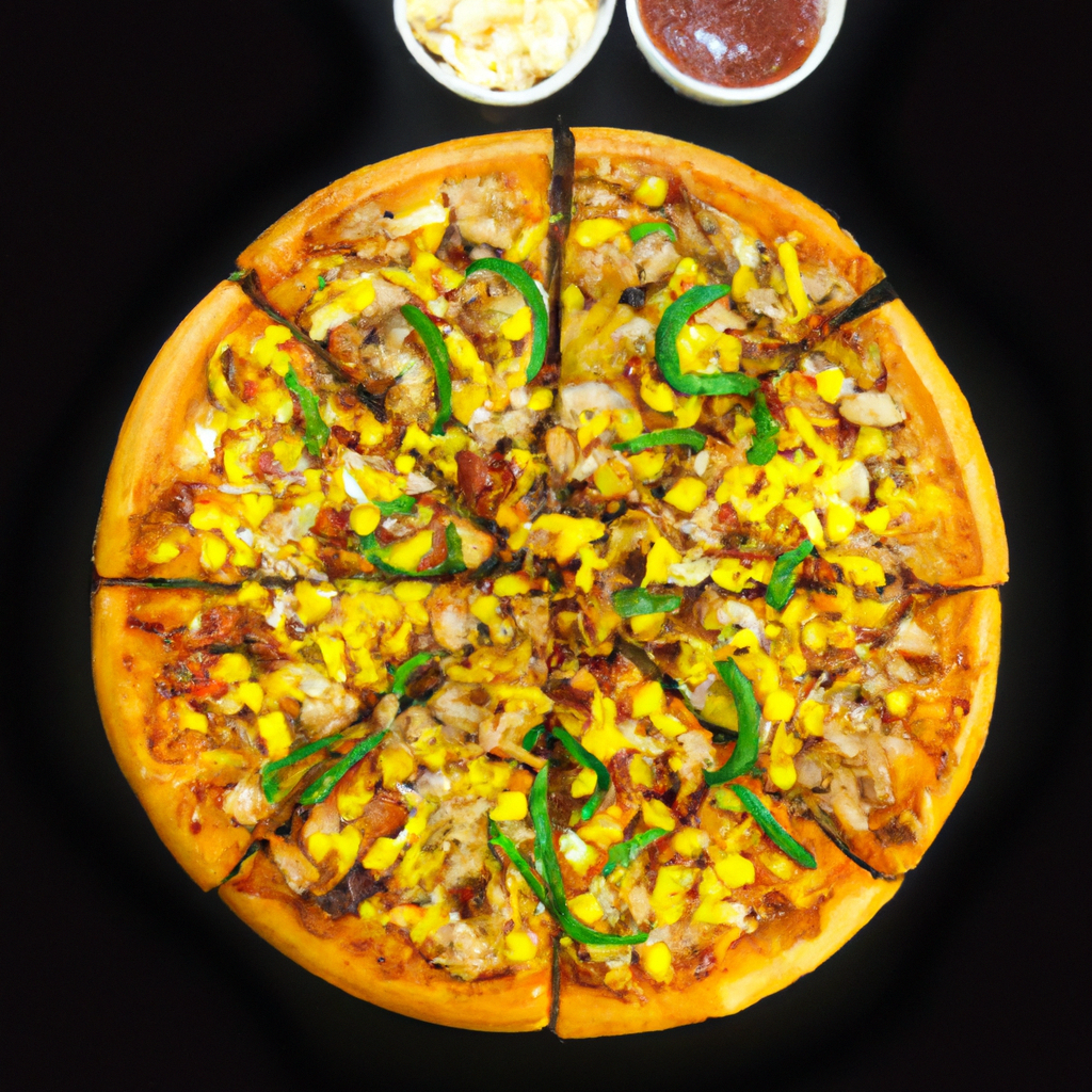 Signature LightCrust pizza on marble table